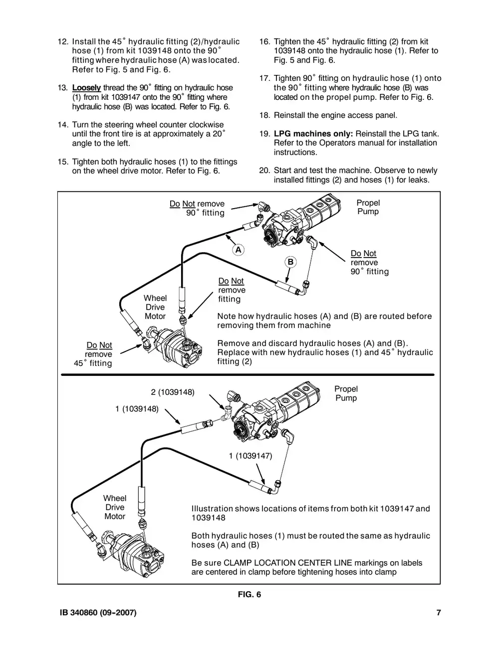 Tennant M20 instruction bulletin 340860, page 7 of 8