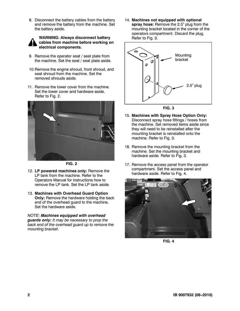Tennant M20 instruction bulletin 9007932, page 2 of 72