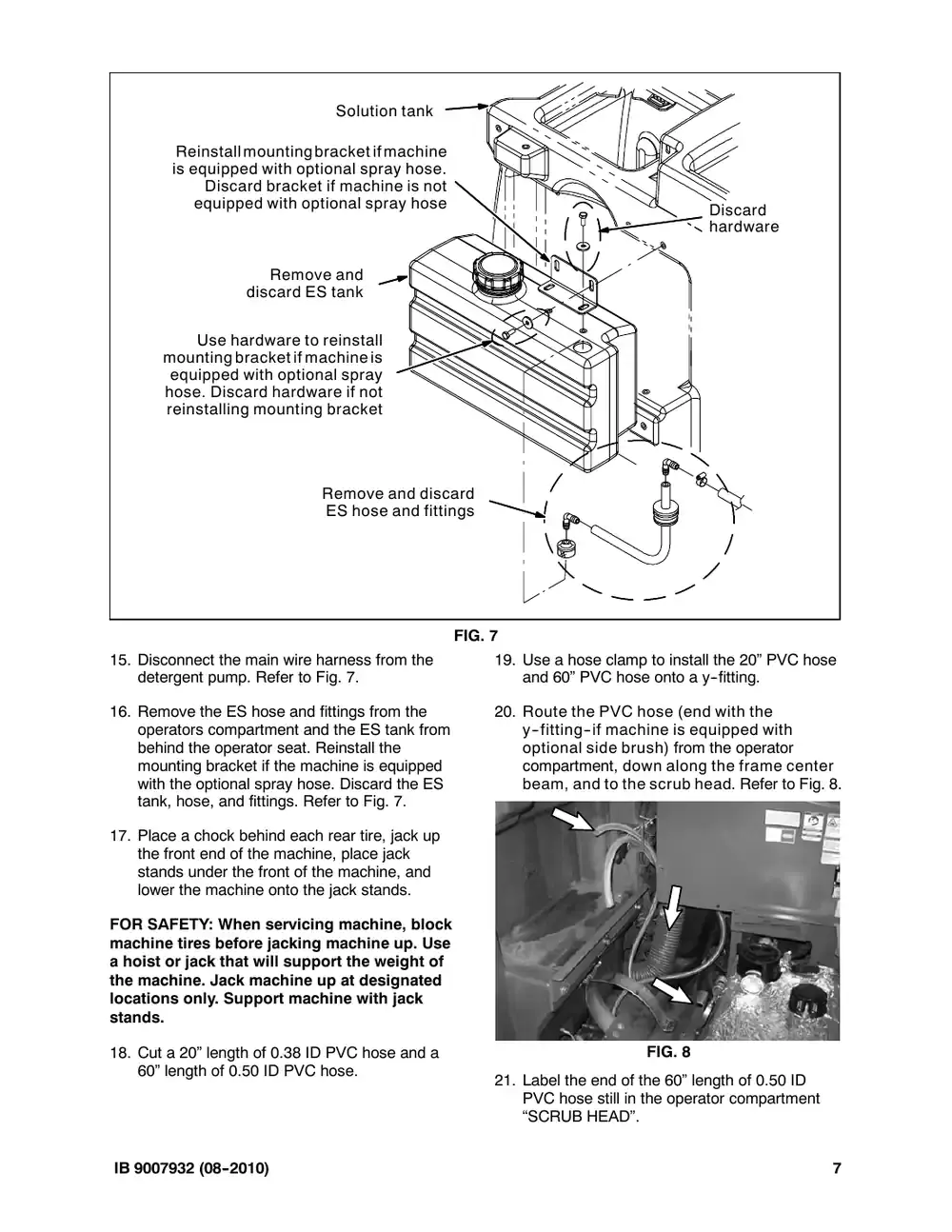 Tennant M20 instruction bulletin 9007932, page 7 of 72