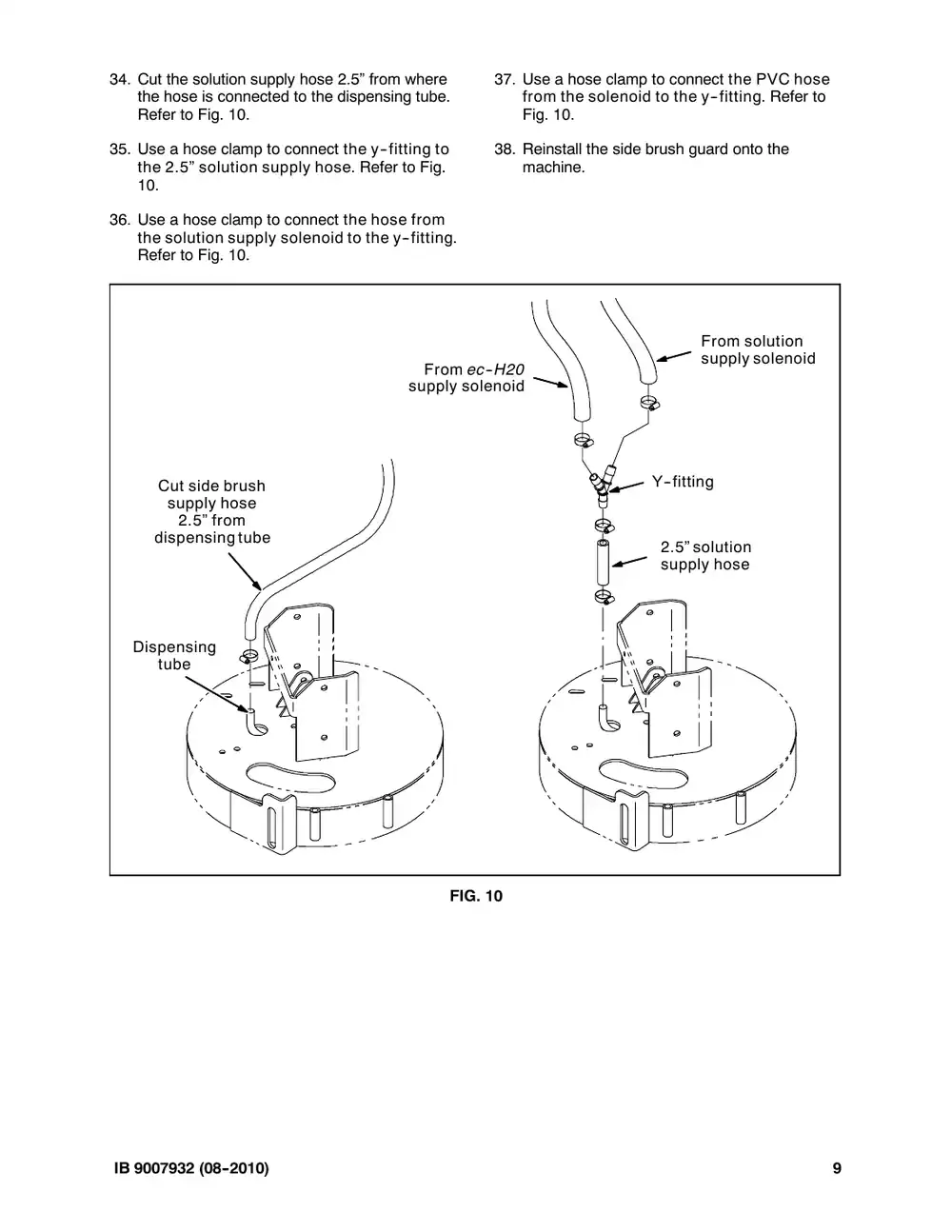 Tennant M20 instruction bulletin 9007932, page 9 of 72