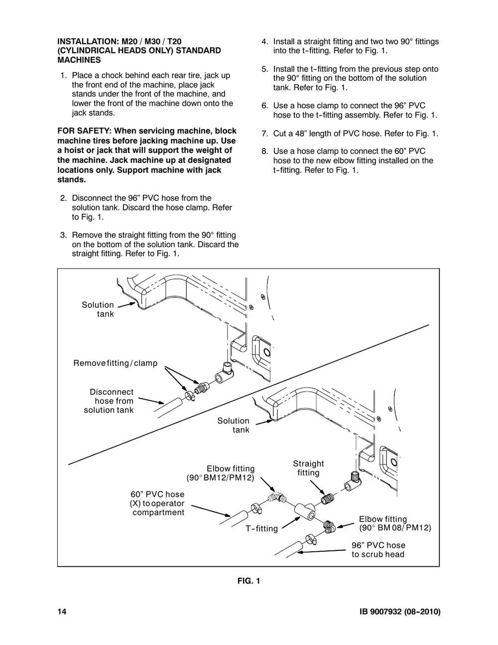 Tennant M20 instruction bulletin 9007932, page 14 of 72