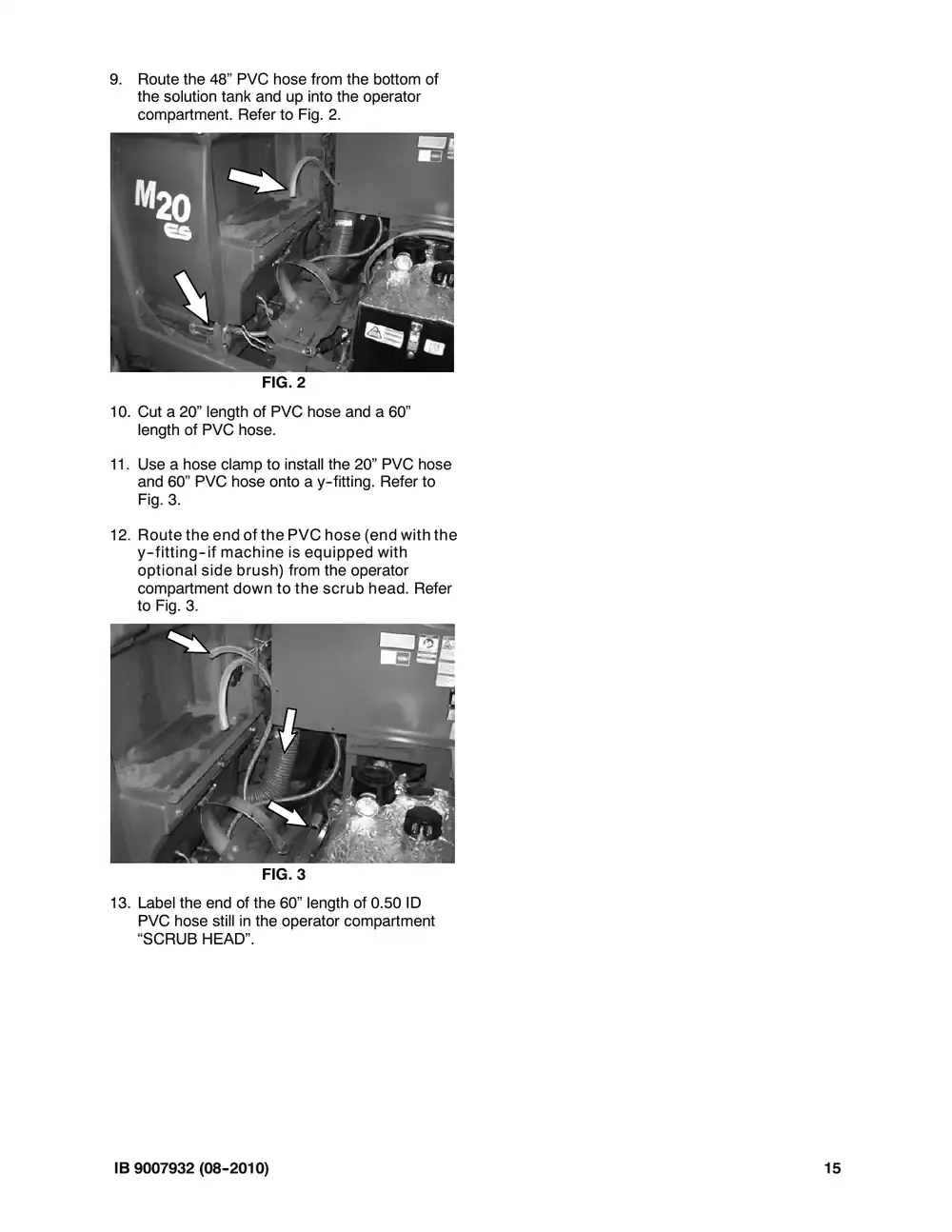 Tennant M20 instruction bulletin 9007932, page 15 of 72