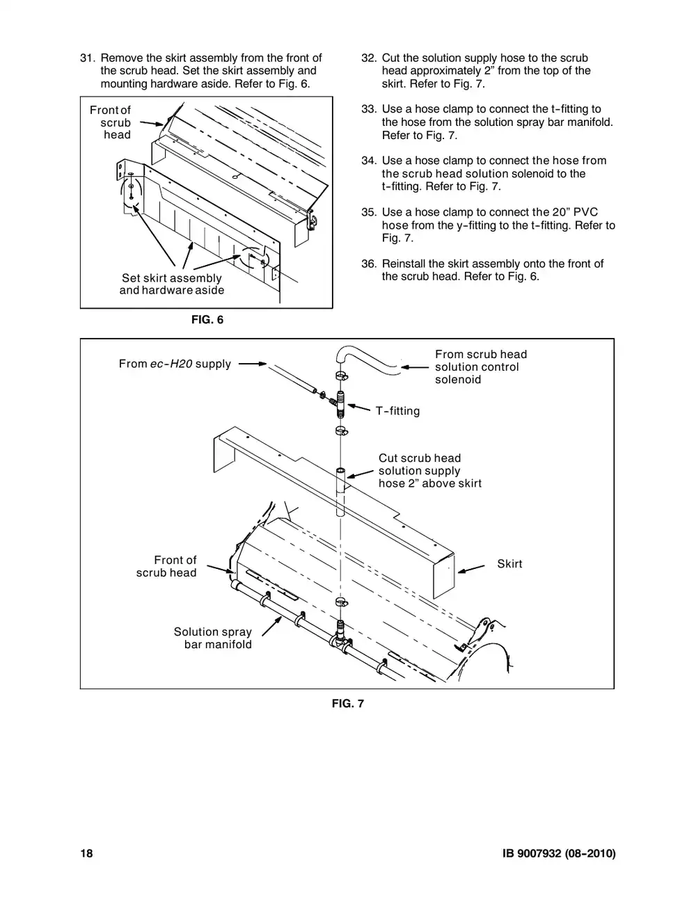 Tennant M20 instruction bulletin 9007932, page 18 of 72