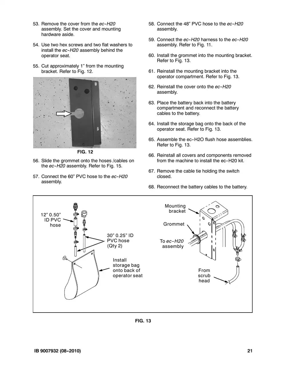 Tennant M20 instruction bulletin 9007932, page 21 of 72