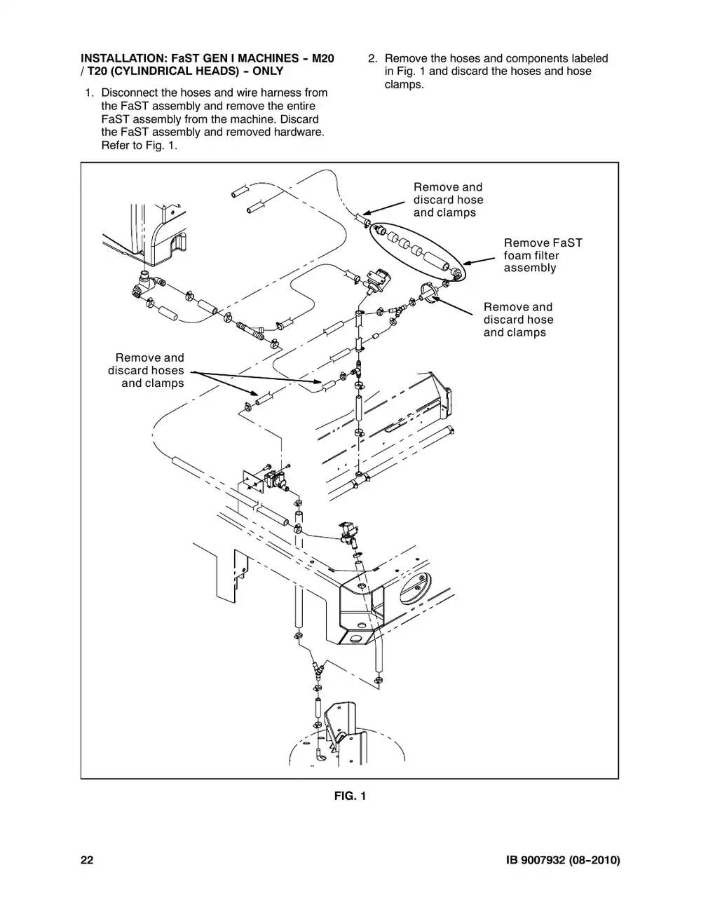 Tennant M20 instruction bulletin 9007932, page 22 of 72