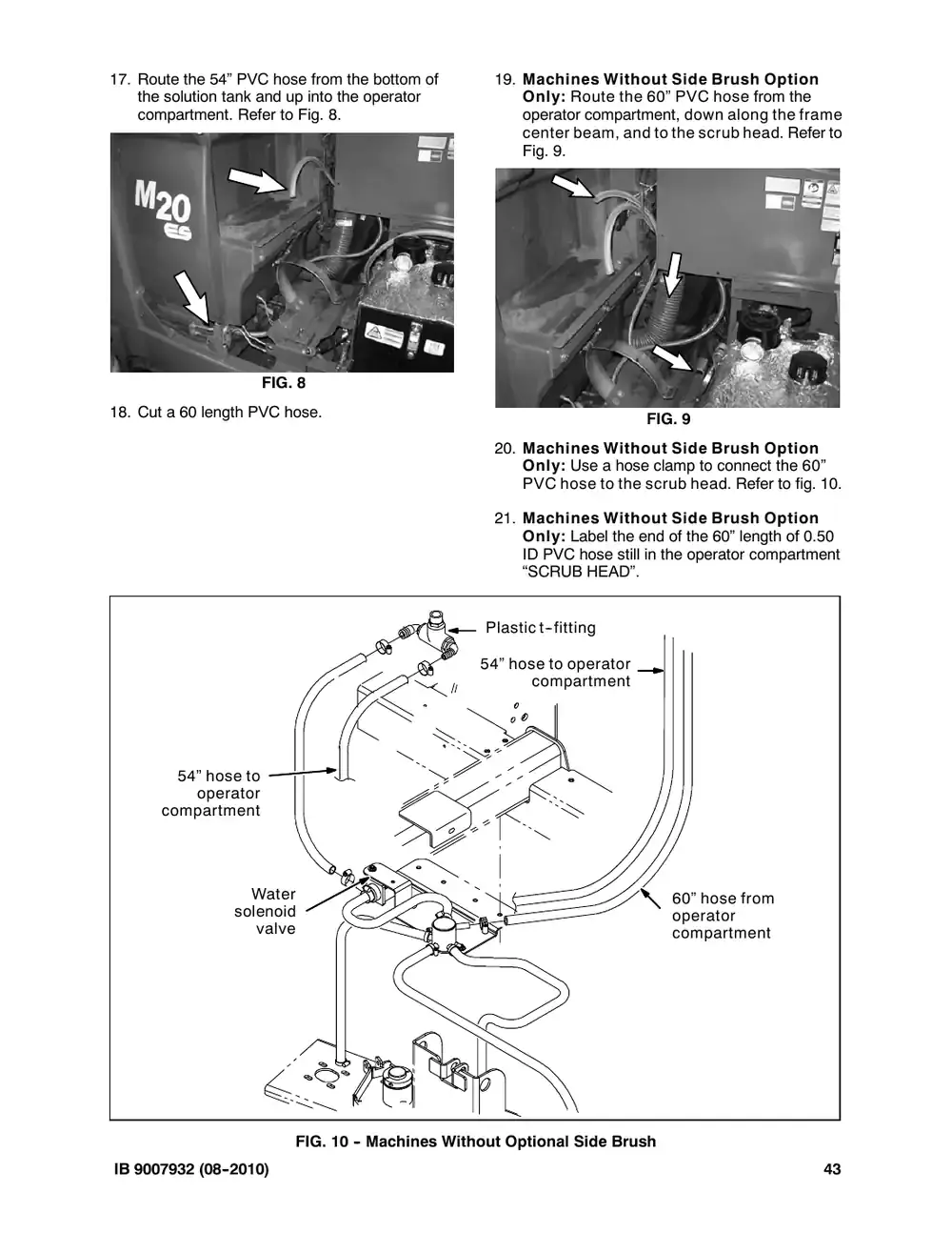 Tennant M20 instruction bulletin 9007932, page 43 of 72