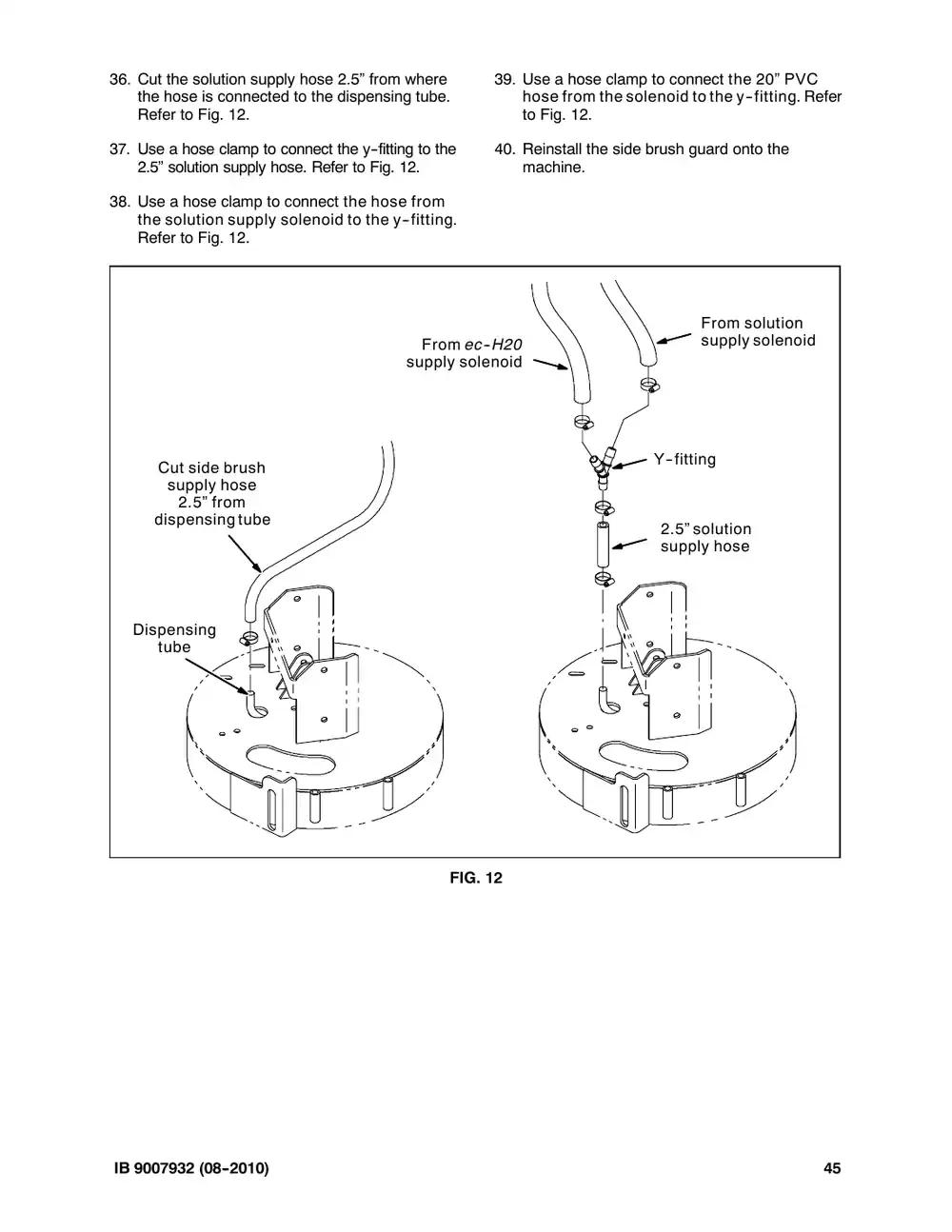 Tennant M20 instruction bulletin 9007932, page 45 of 72