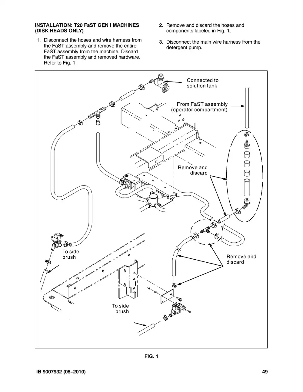 Tennant M20 instruction bulletin 9007932, page 49 of 72