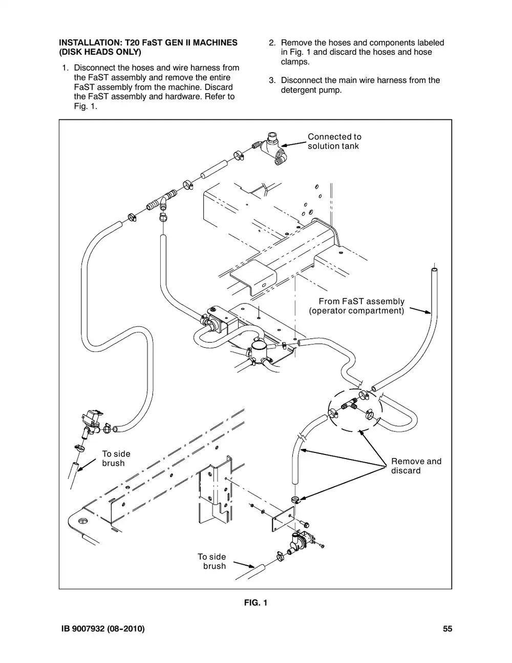 Tennant M20 instruction bulletin 9007932, page 55 of 72