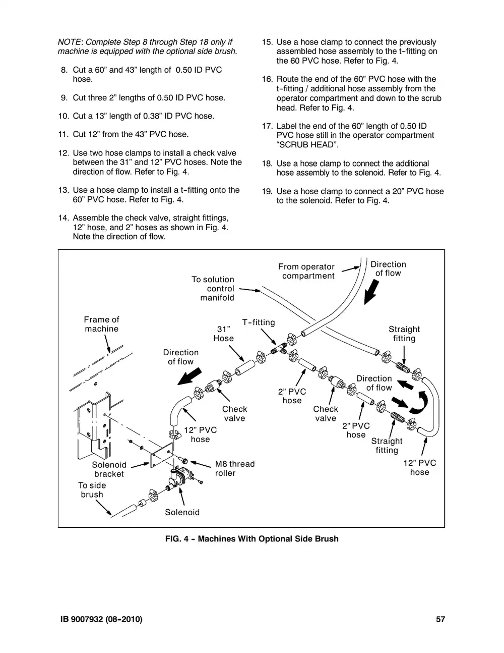 Tennant M20 instruction bulletin 9007932, page 57 of 72