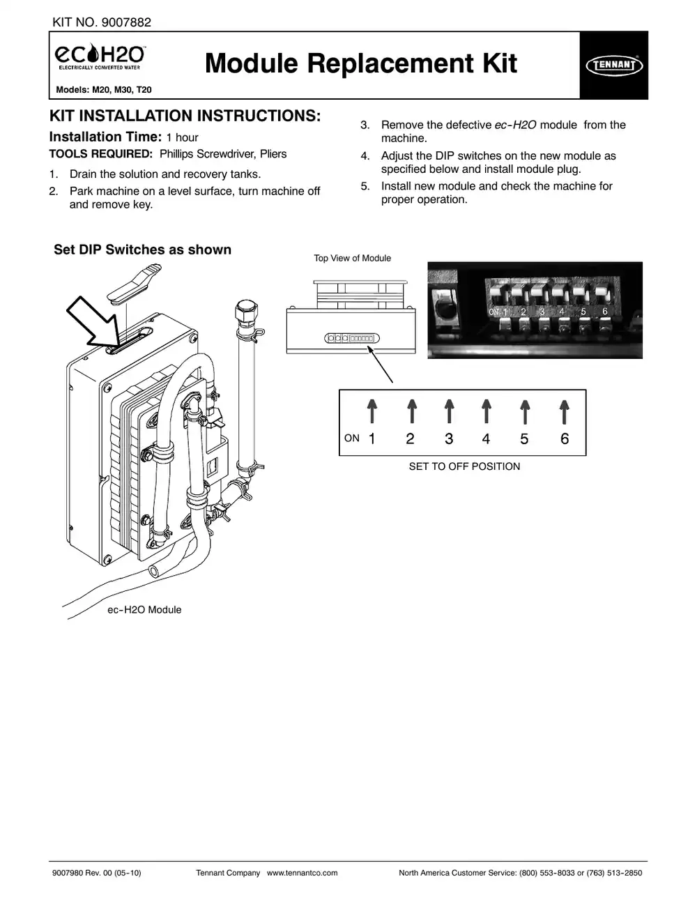 Tennant M20 instruction bulletin 9007932, page 71 of 72