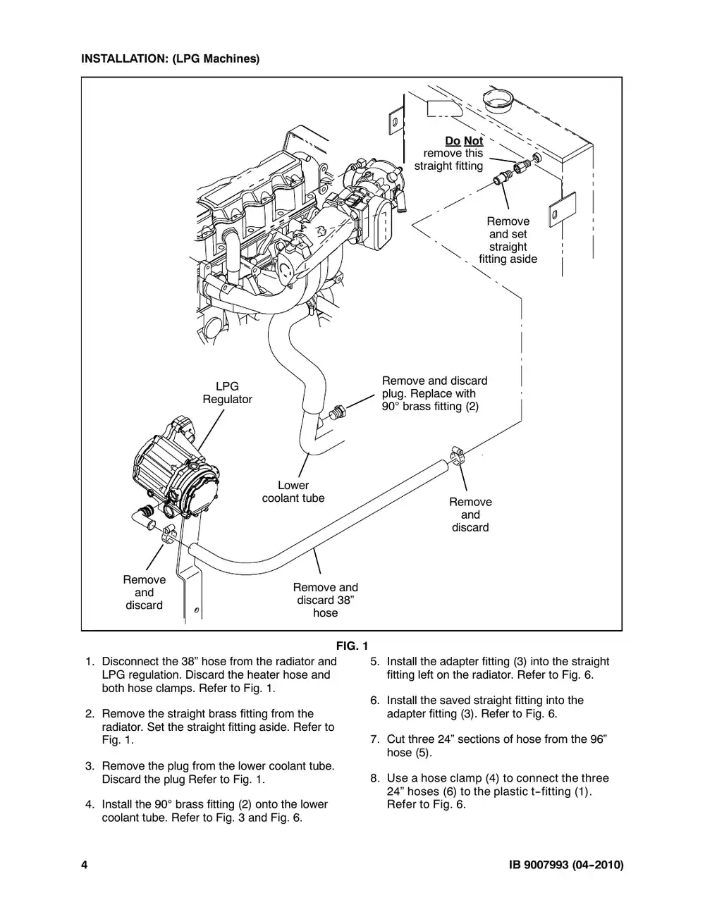 Tennant M20 instruction bulletin 9007993, page 4 of 6