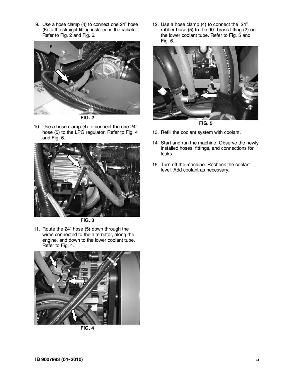 Tennant M20 instruction bulletin 9007993, page 5 of 6