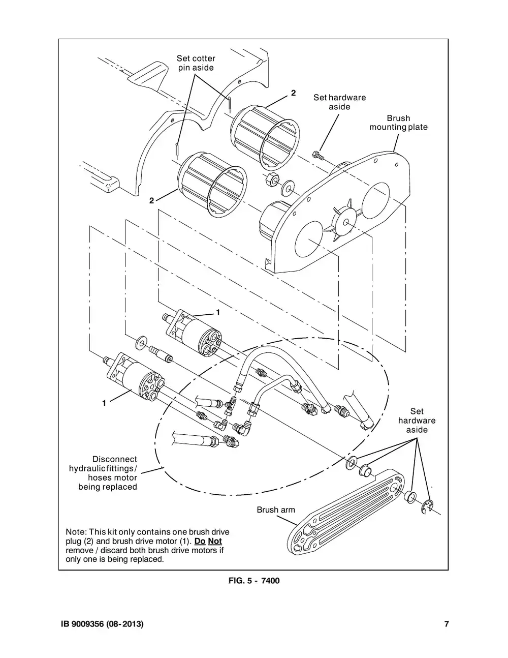 Tennant M20 instruction bulletin 9009356, page 7 of 8