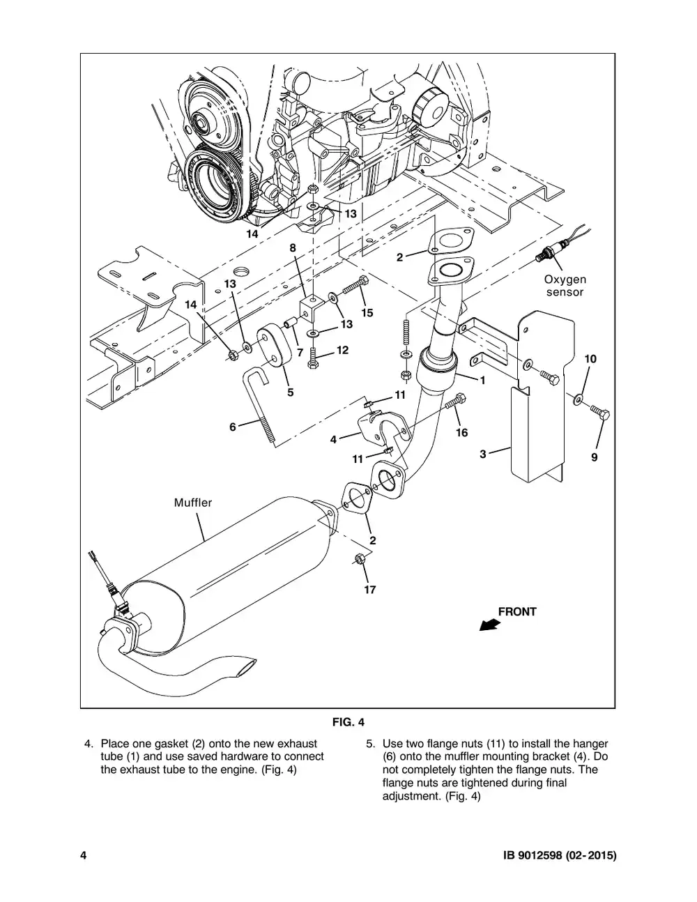 Tennant M20 instruction bulletin 9012598, page 4 of 5
