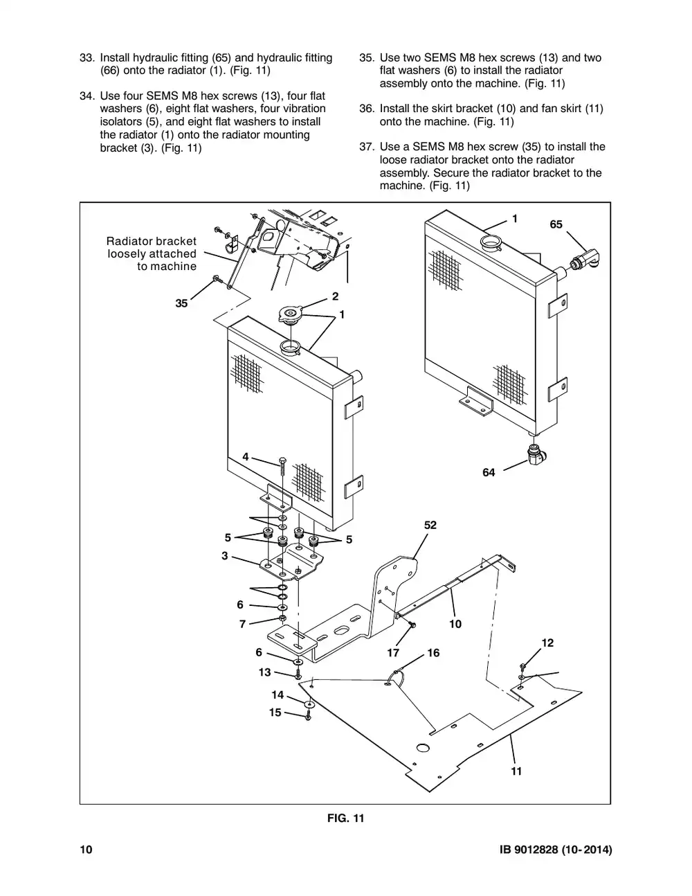 Tennant M20 instruction bulletin 9012828, page 10 of 14