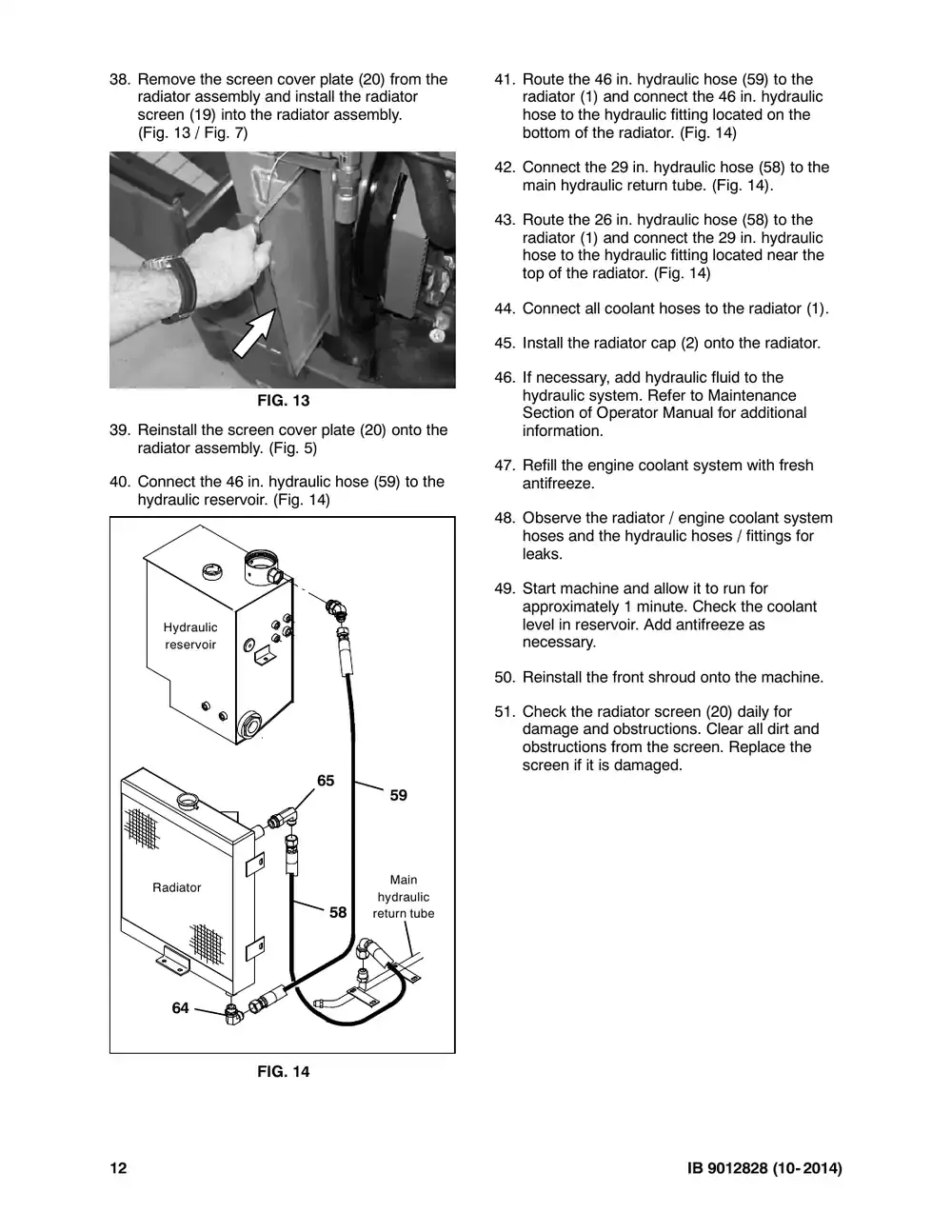 Tennant M20 instruction bulletin 9012828, page 12 of 14