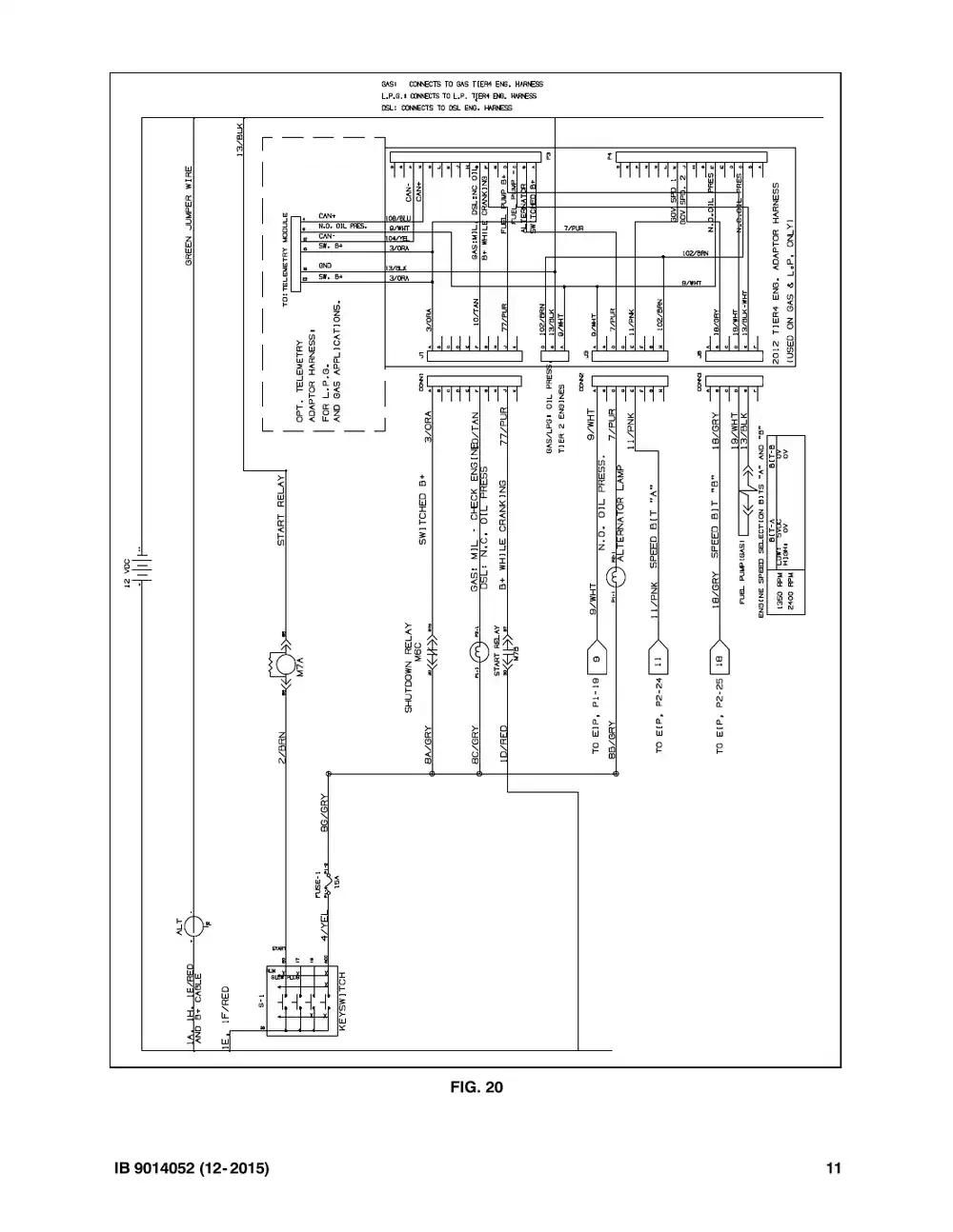 Tennant M20 instruction bulletin 9014052, page 11 of 12
