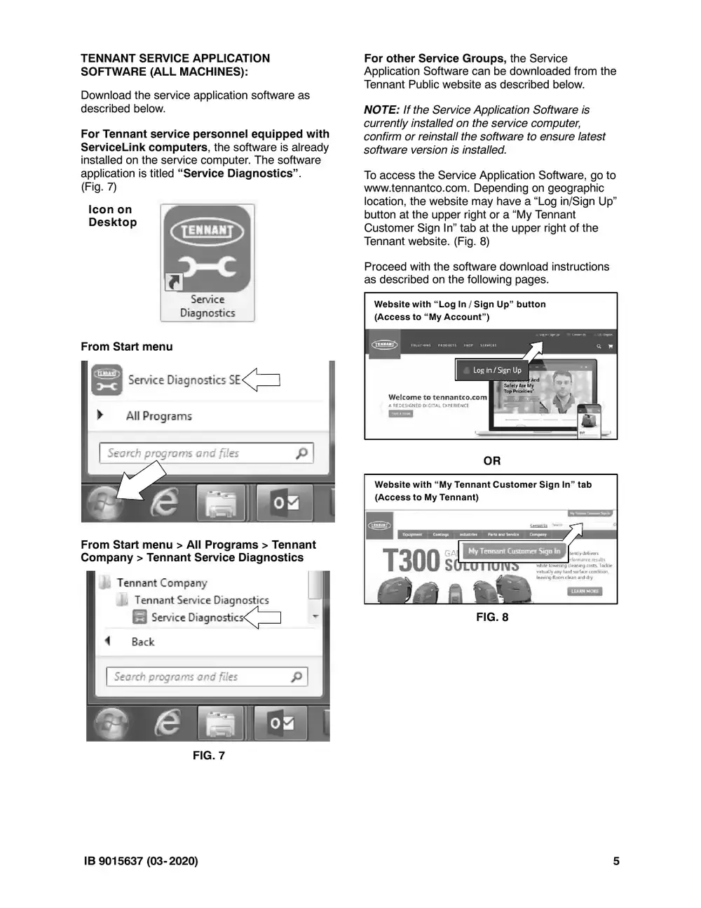 Tennant M20 instruction bulletin 9015637, page 5 of 12