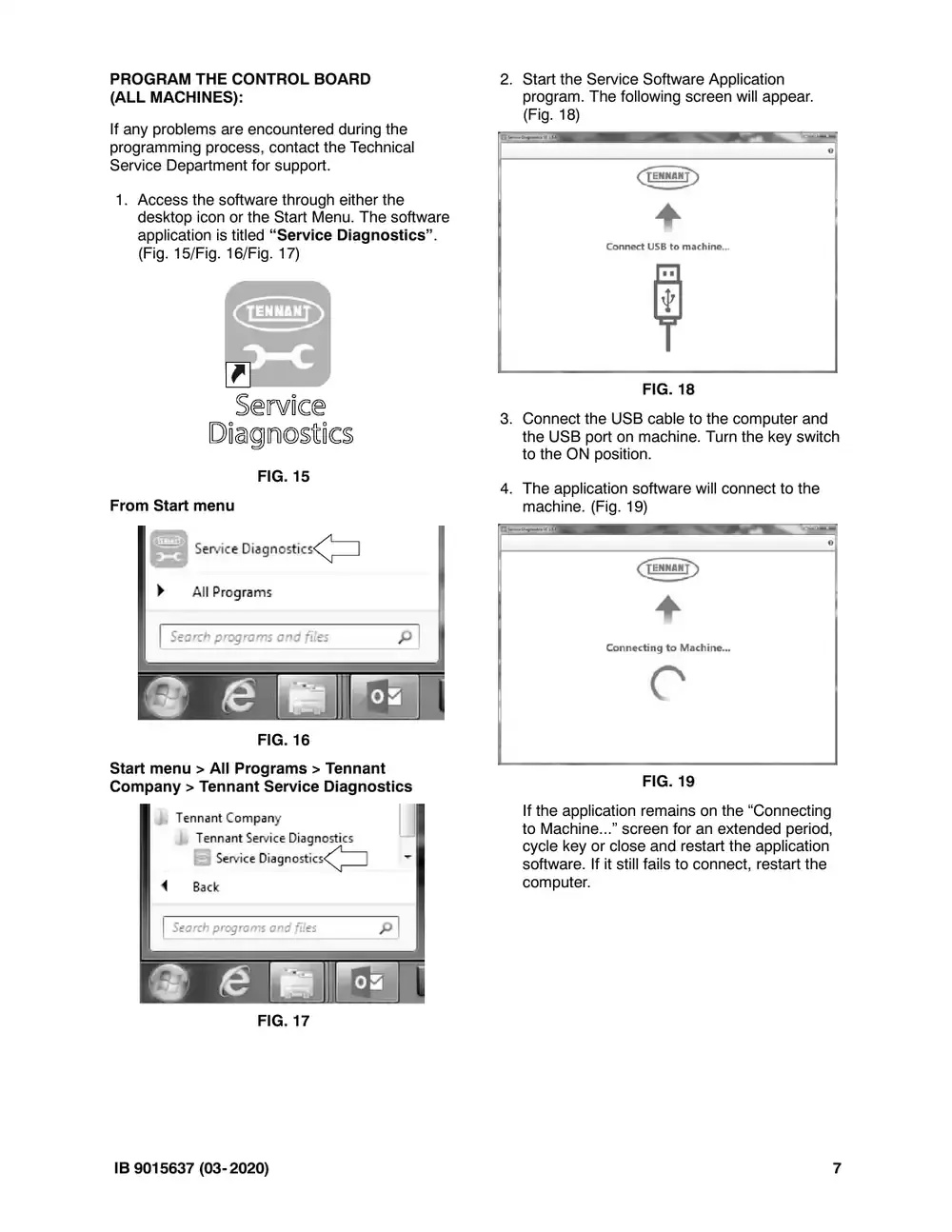 Tennant M20 instruction bulletin 9015637, page 7 of 12