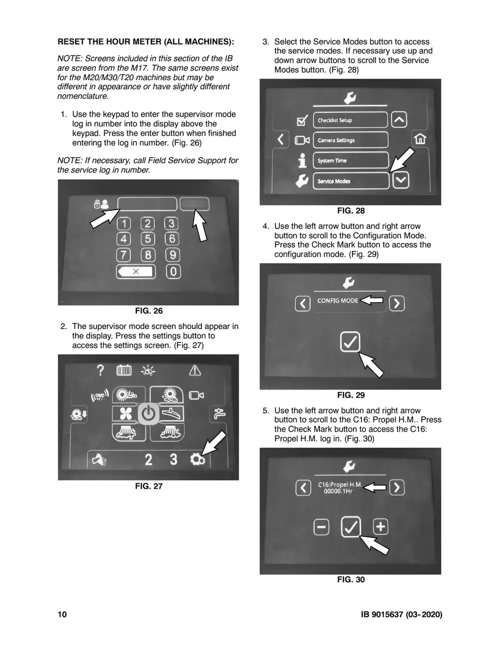 Tennant M20 instruction bulletin 9015637, page 10 of 12