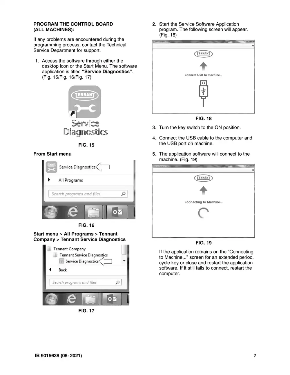 Tennant M20 instruction bulletin 9015638, page 7 of 13