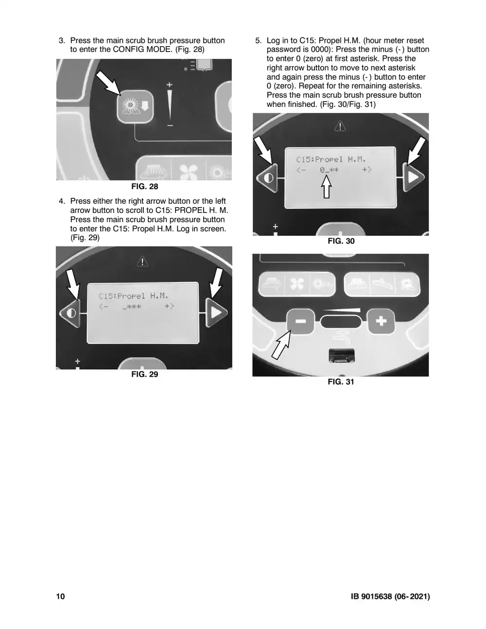Tennant M20 instruction bulletin 9015638, page 10 of 13