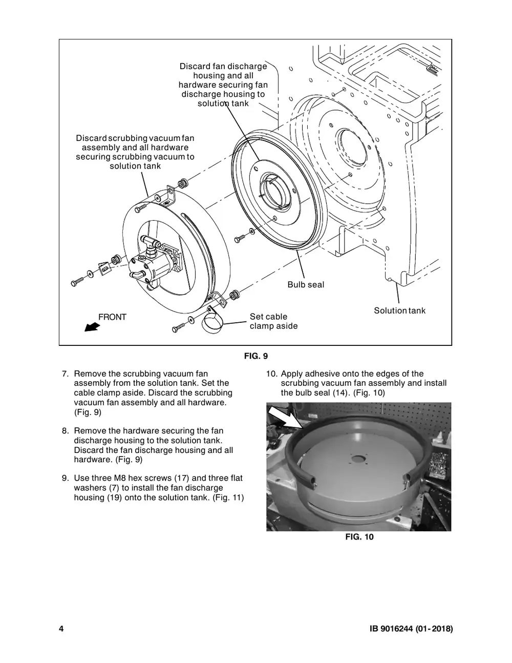 Tennant M20 instruction bulletin 9016244, page 4 of 8