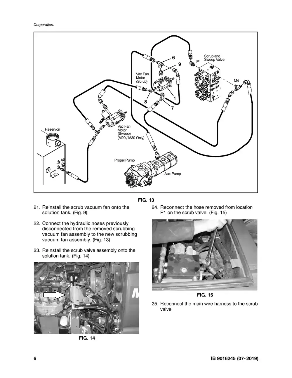 Tennant M20 instruction bulletin 9016245, page 6 of 8