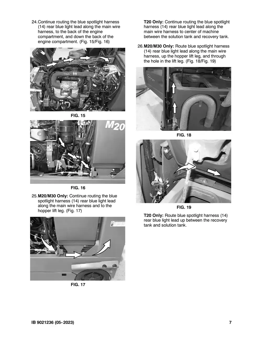 Tennant M20 instruction bulletin 9021236, page 7 of 11