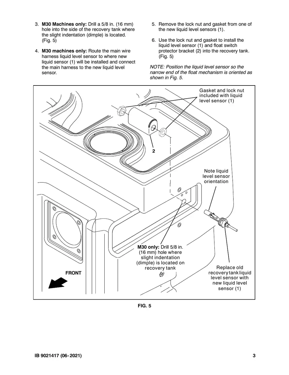 Tennant M20 instruction bulletin 9021417, page 3 of 7