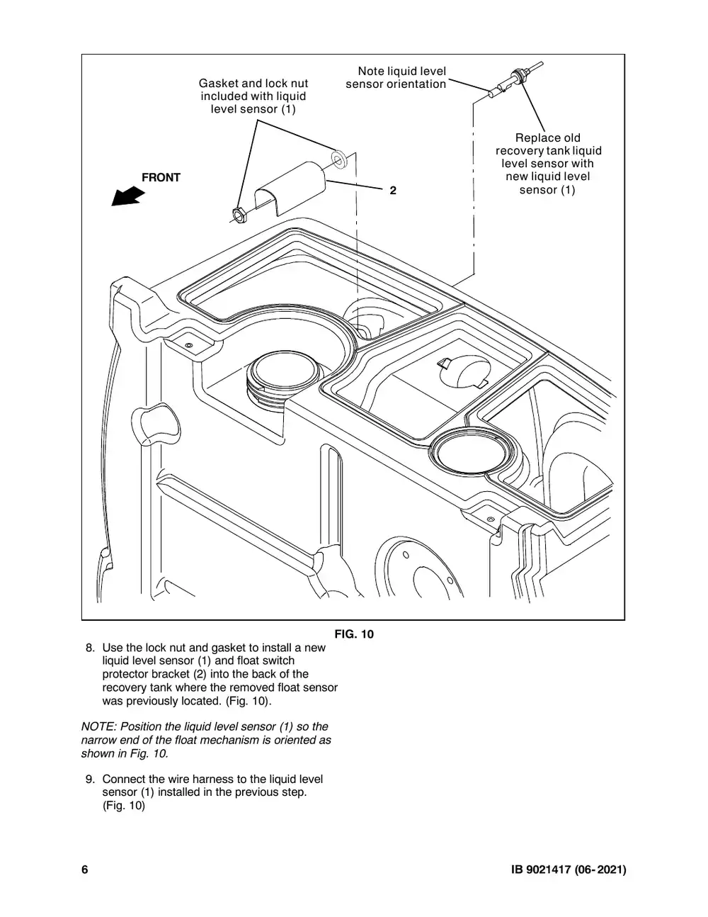 Tennant M20 instruction bulletin 9021417, page 6 of 7