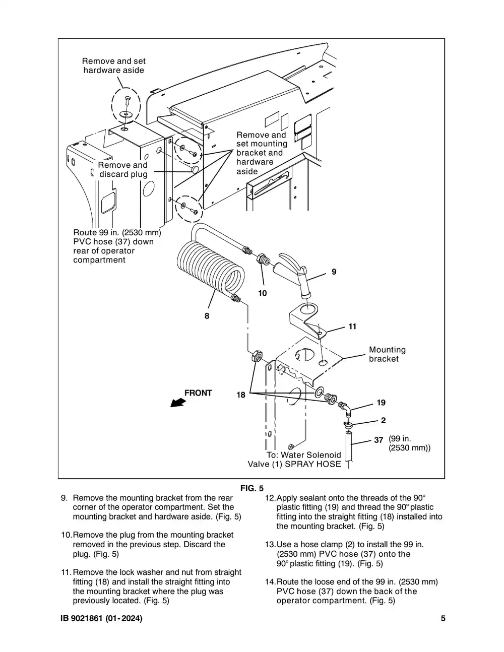 Tennant M20 instruction bulletin 9021861, page 5 of 11