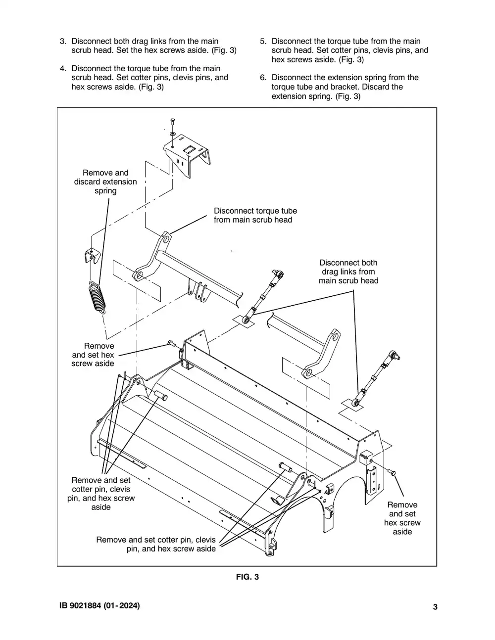 Tennant M20 instruction bulletin 9021884, page 3 of 11