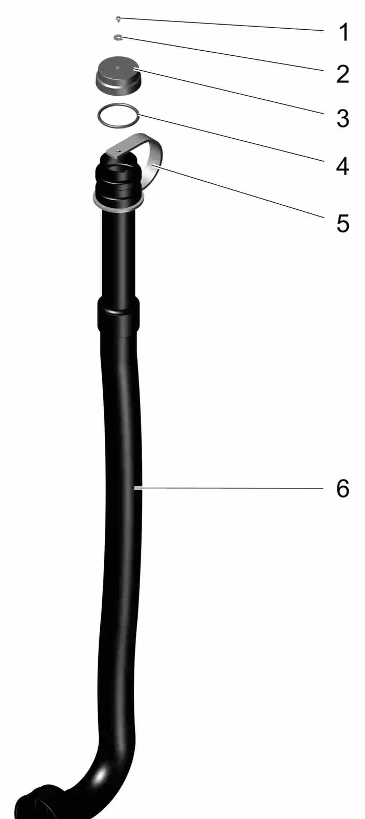PowerBoss Scrubmaster B120R hose drawing, manual page 28C p75