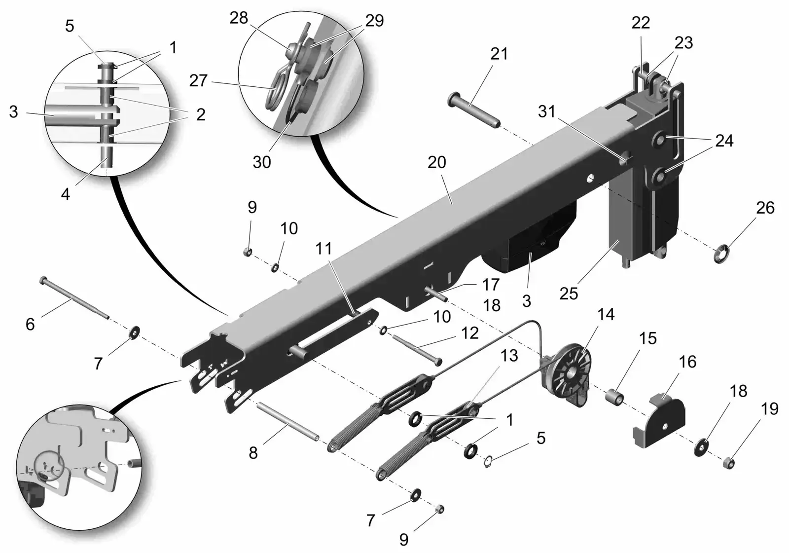 PowerBoss Scrubmaster B120R lifting drawing, manual page 30D p24