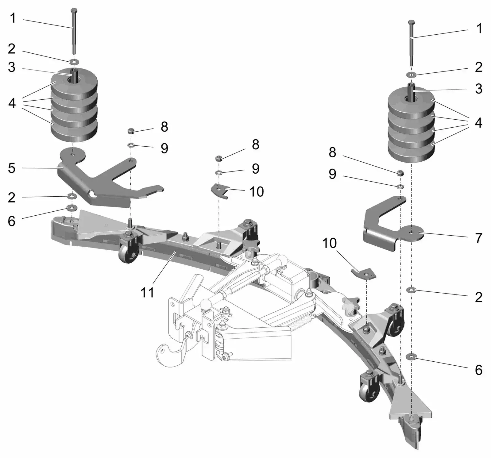 PowerBoss Scrubmaster B120R suction unit 1100mm drawing, manual page 33C p72