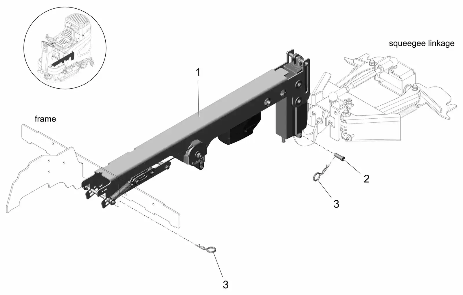 PowerBoss Scrubmaster B120R tools lifting db drawing, manual page 30D p22