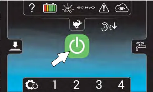 1-STEP button on the Pro-Panel home screen