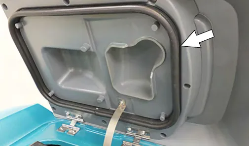 Seal on the recovery tank lid