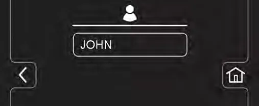 Operator profile list showing the new profile, with a back arrow