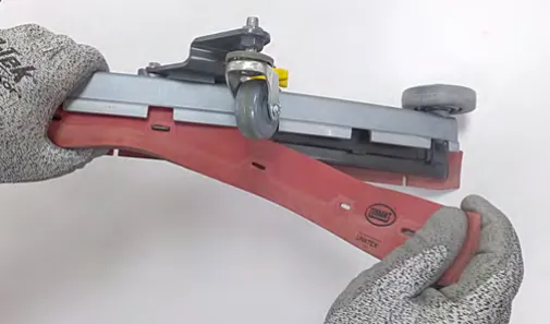 Removing the worn blade from the blade retainer