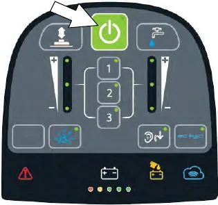 1-STEP button on the Pro-Membrane control panel