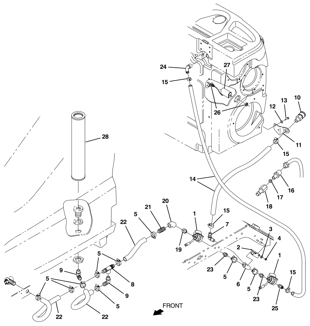 Tennant M17 es auto fill group (option) drawing, manual page 142