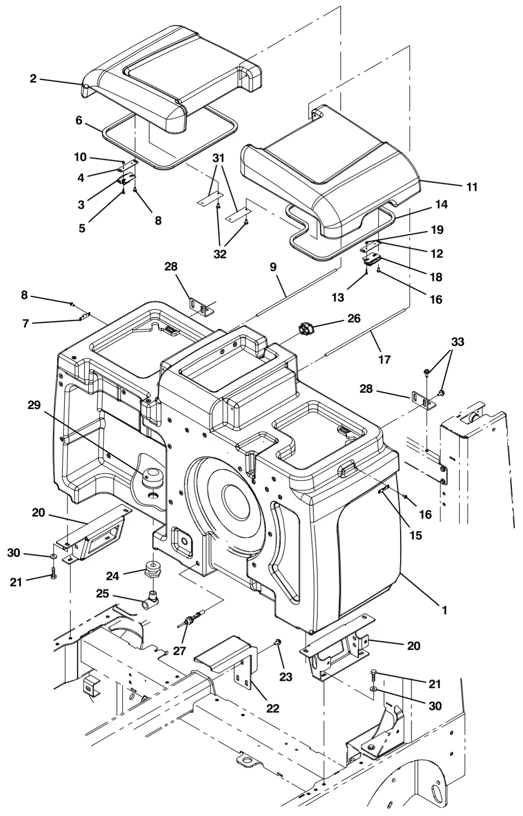 Tennant M30 Diesel solutiontankgroup drawing, manual page 94