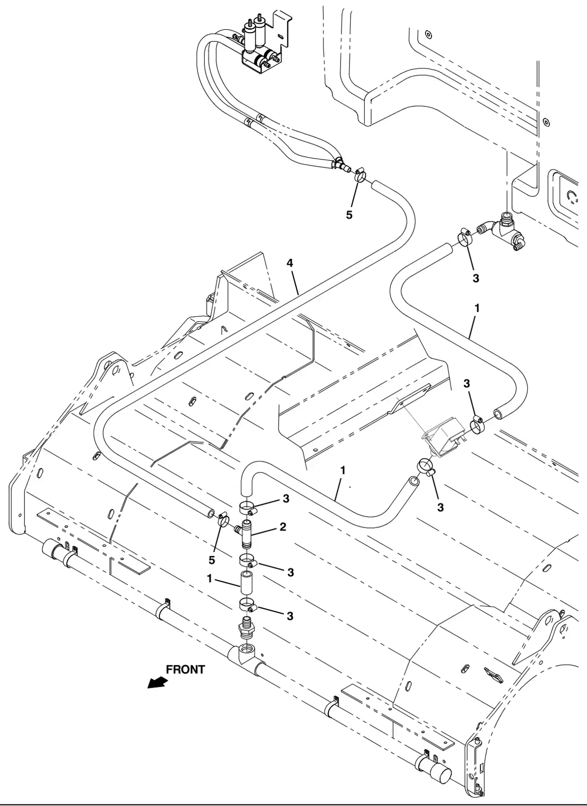 Tennant M30 Diesel fast solution supply group (option) drawing, manual page 3-20