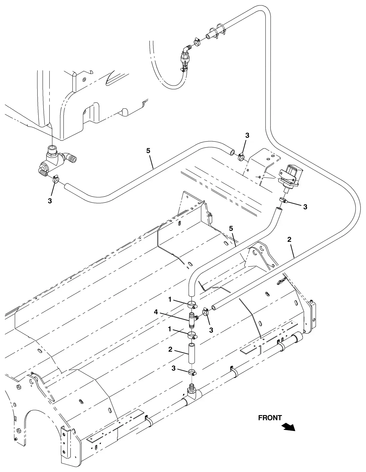 Tennant M30 Diesel ec- h20 solution supply group (option) drawing, manual page 3-30