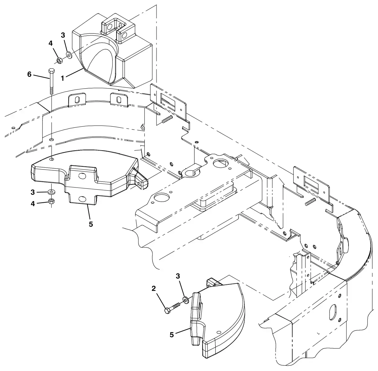 Tennant S30 Diesel hopper counter weight group, steel drawing, manual page 88