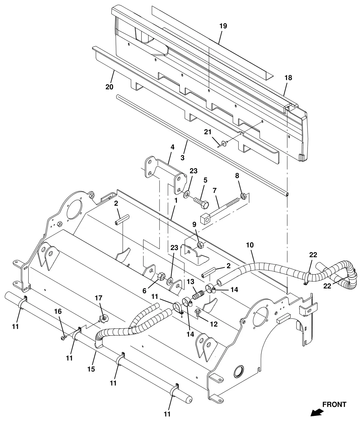 Tennant T16 scrub head frame group, cylindrical drawing, manual page 32