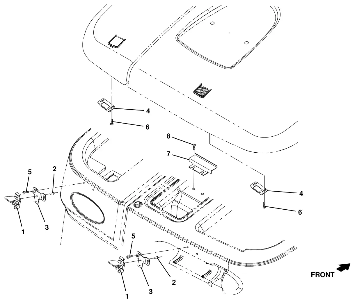 Tennant T16 transport group (option) drawing, manual page 116